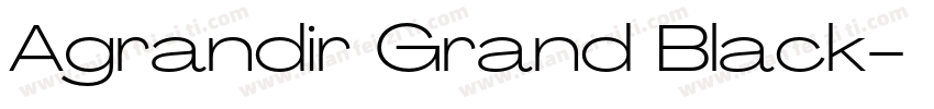 Agrandir Grand Black字体转换